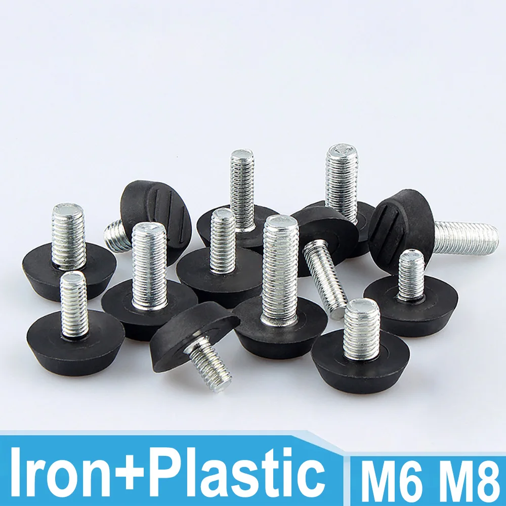 4Pcs M6 M8 Thread Adjustable Furniture Levelers Leveling Feet Screw in Chair Feet