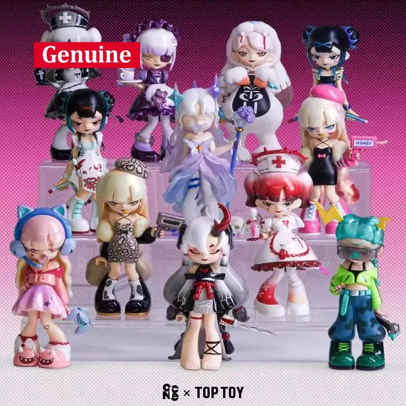 

New Genuine Disease Girl 2nd Generation Tear Off Label Blind Box Trendy Toy Figurine Girls Gifts Desktop Ornament Mysterious Box