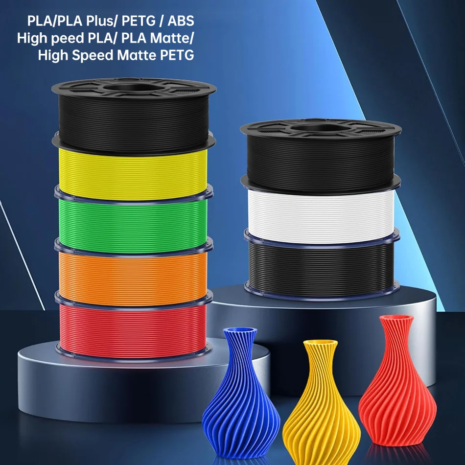 Filamento 3D JAYO PLA 1,75mm PETG filamento de impresora 3D 1 rollo de alta velocidad PLA/PLA mate/PLA Meta/PLA mate de alta velocidad 1,1 KG