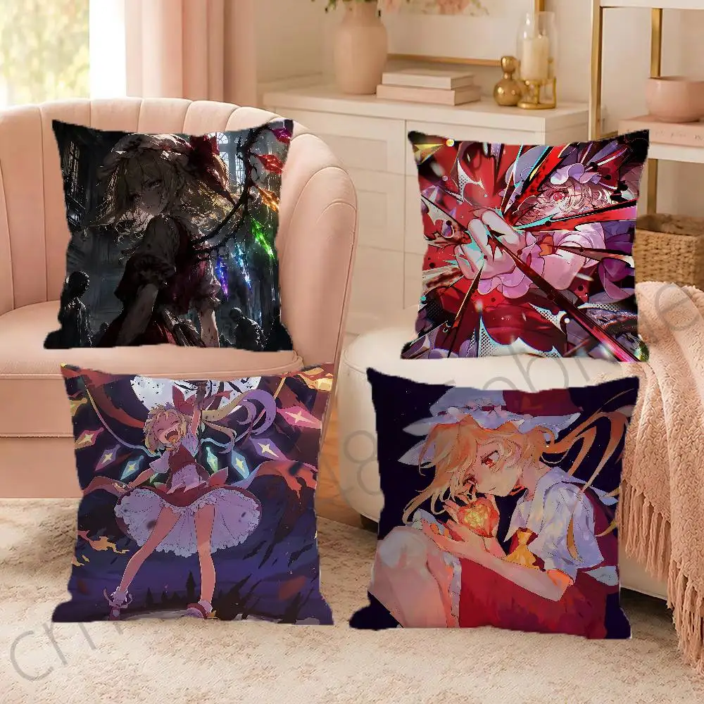FOR Flandre Scarlet Pillow Cover Sofa cushion cover room Home dormitory decoration Warm Winter Cushion Cover