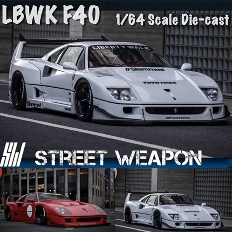 

SW In Stock 1:64 LBWK F40 Tokyo Salon Diecast Diorama Car Model Collection Toy Street Warrior