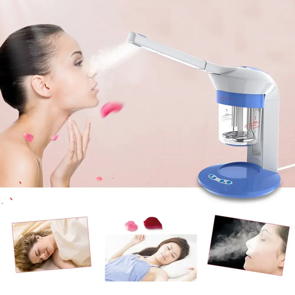 Professional Ionic Hot Warm Nano Mist Face Hydrating Vaporizer Facial Steamer Moisturizer Humidifier Spa Sprayer Skin Care Tool