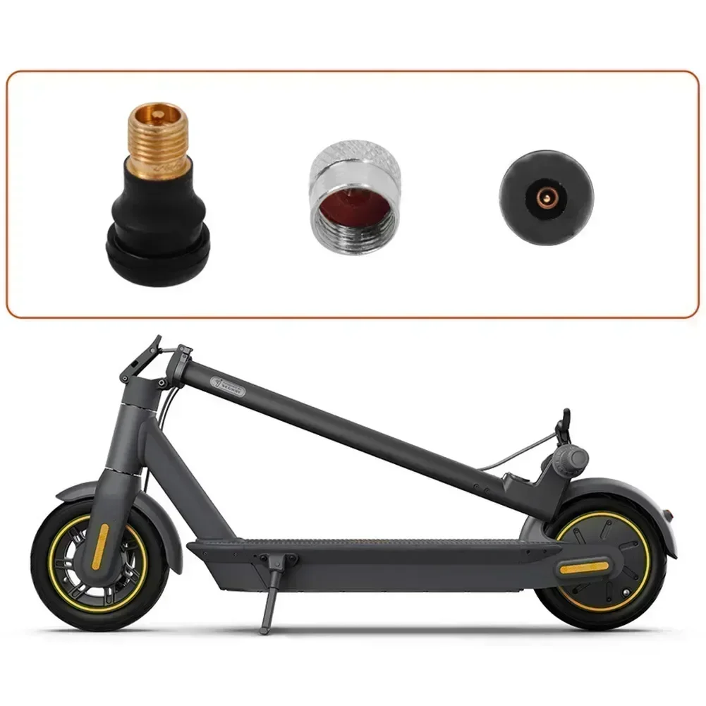 Vacuum Tubeless Air Valve For Ninebot Max G30 Tires Segway Electric Scooter No Air Leakage Inflatable Air Nozzle Cycling Parts