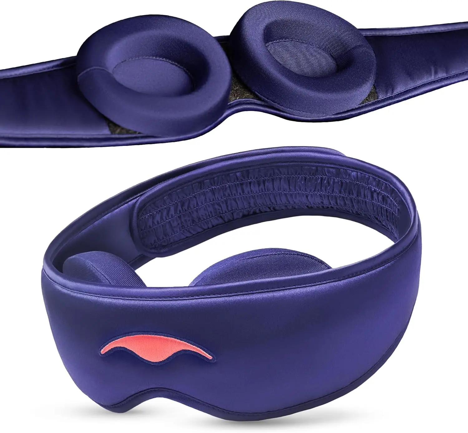 

Premium Silk Sleep Mask, 22 Momme for Blackout Comfort, Breathable Washable Adjustable Fit in Purple