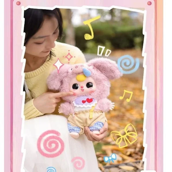 

Baby Three, новая серия 400, плюшевая глухая коробка второго поколения, фигурка ручной работы, подвеска, очаровательная модная игрушка для повседневного подарка