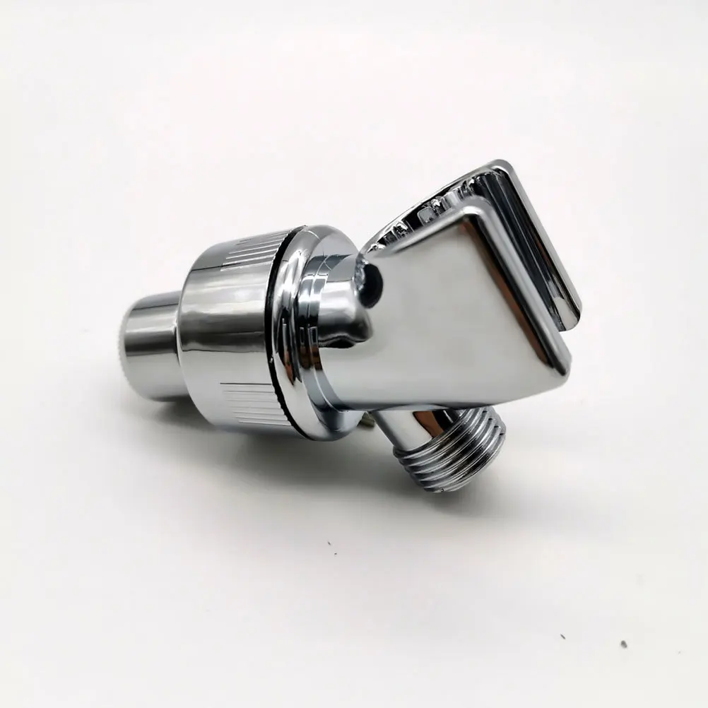 

Adjustable Shower Arm Mount Brass Inlet Abs Shower Head Holder Swivel Ball Joint Waterproof Polished Finish Quick Install Tee