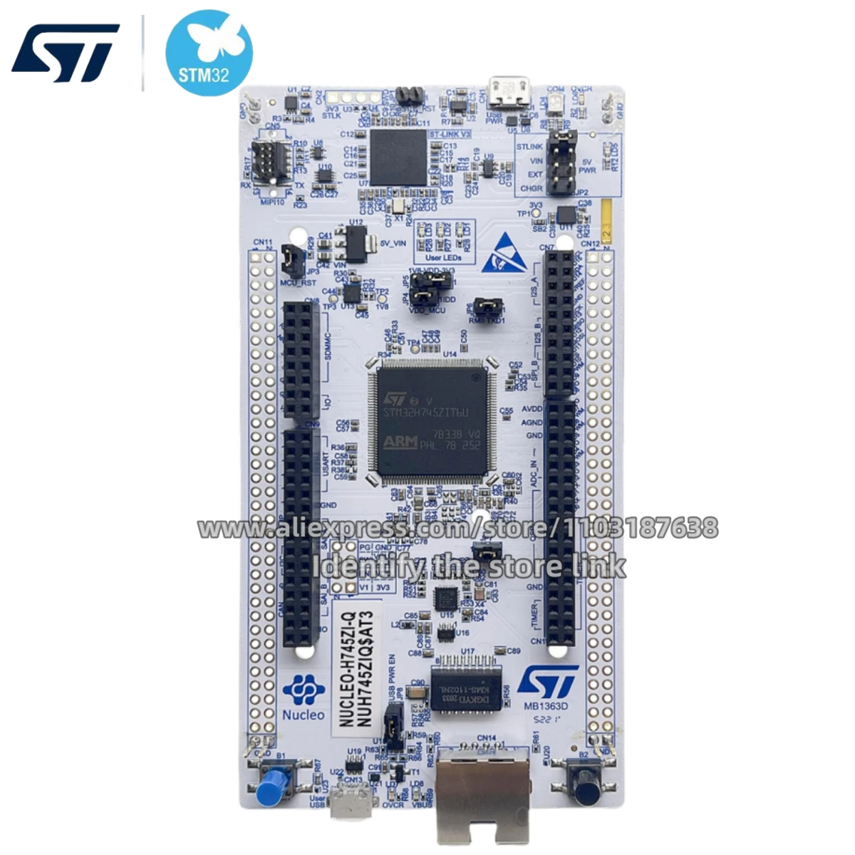 1PCS/LOT NUCLEO-H745ZI-Q Nucleo-144 Development Board STM32H745ZIT6 Original stock