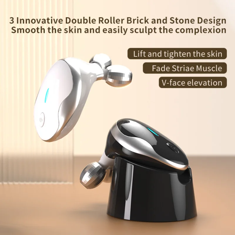 جهاز تدليك الوجه التجميلي المحمول بالاهتزاز جهاز تدليك الوجه مكركرنت للعناية بالبشرة أجهزة شد الوجه عالية التردد #1