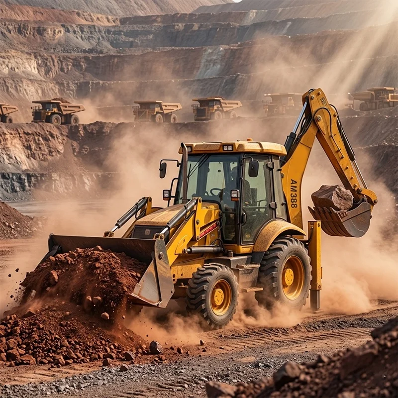 Hot Selling OEM Provided Chinese Backhoe Loader for Sale 4*4 Compact Tractor Backhoe Mini Loader