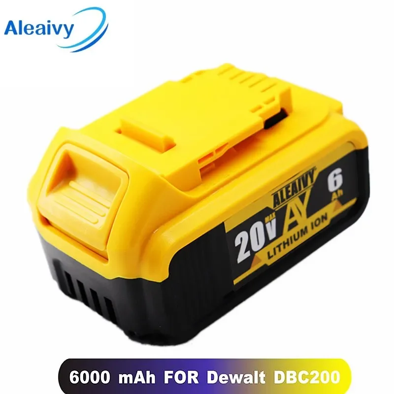 

DCB200 20V 6Ah Replaceable Li-ion Battery Compatible with Dewalt 18 Volt MAX Power Tools 18650 Lithium Batteries