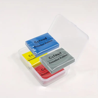 4 color Kneaded Rubber Erasers, Colored, 4 Pack - Blend, Shade, Smooth, Correct, and Brighten Your Sketches and Drawings