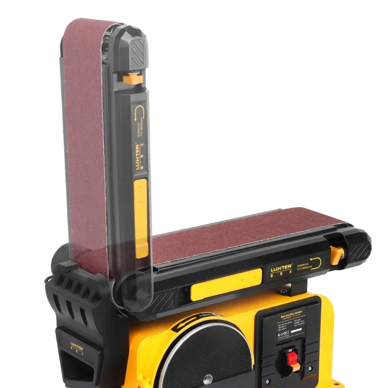 Original brand new！LUX·lEoR Belt Sander Disc Sander 4X6 Inch Disc Bench Sanding Adjustable table Belt Sander machine Combination