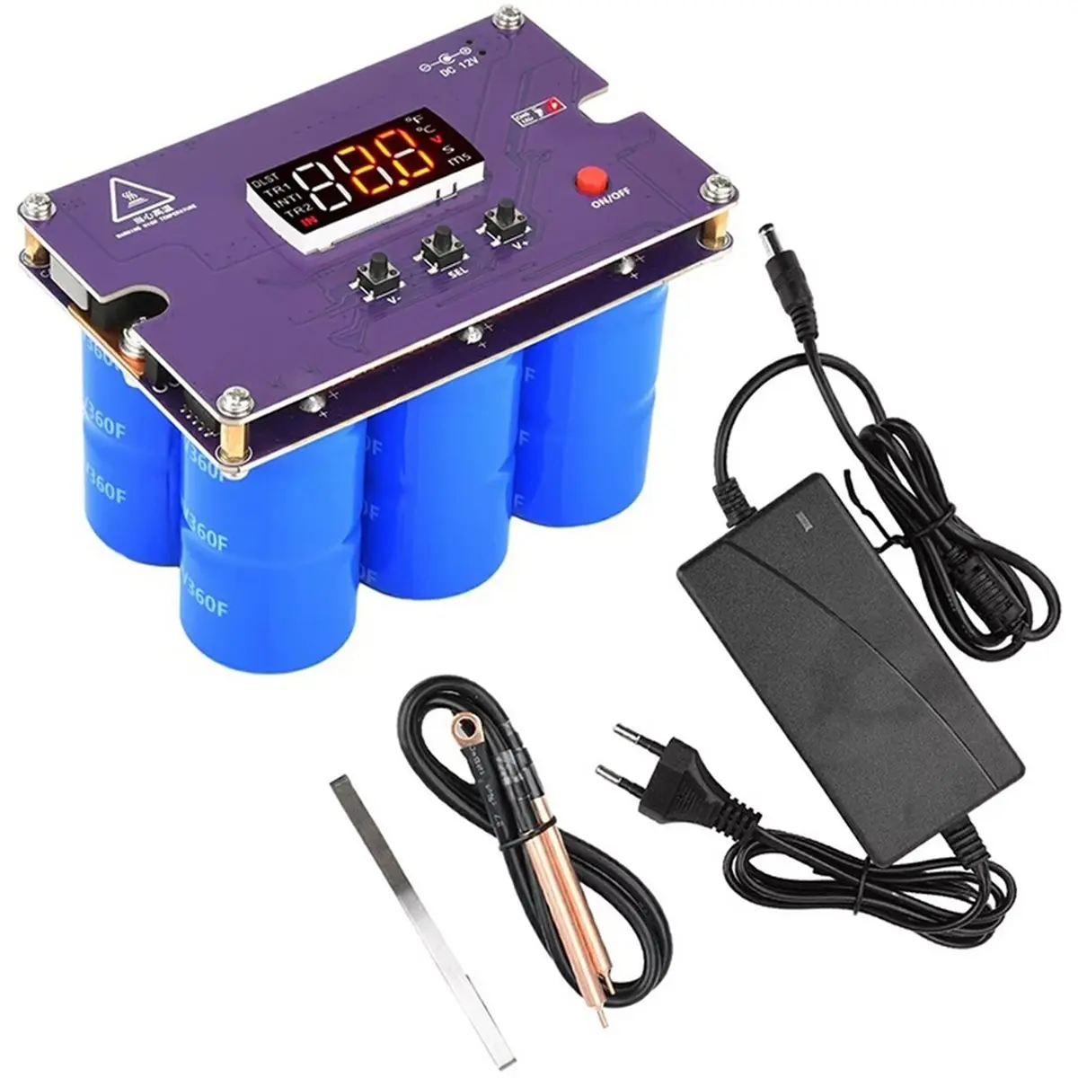2026 New K19 Digital Dual Pulse Spot Welding Machine DIY Kit Lithium Battery 18650/21700 Welding Control Motherboard DC12V(EU)