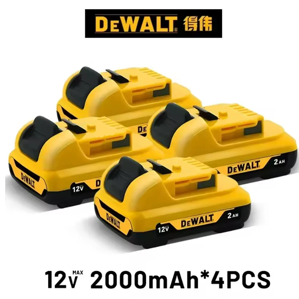 

【Original DEWALT】dewalt 12V battery 2.0Ah DCB123, DCB125, DCB124, DCB122, DCD710 High Capacity & Safe 1-4PCS 12V 2.OAh battery