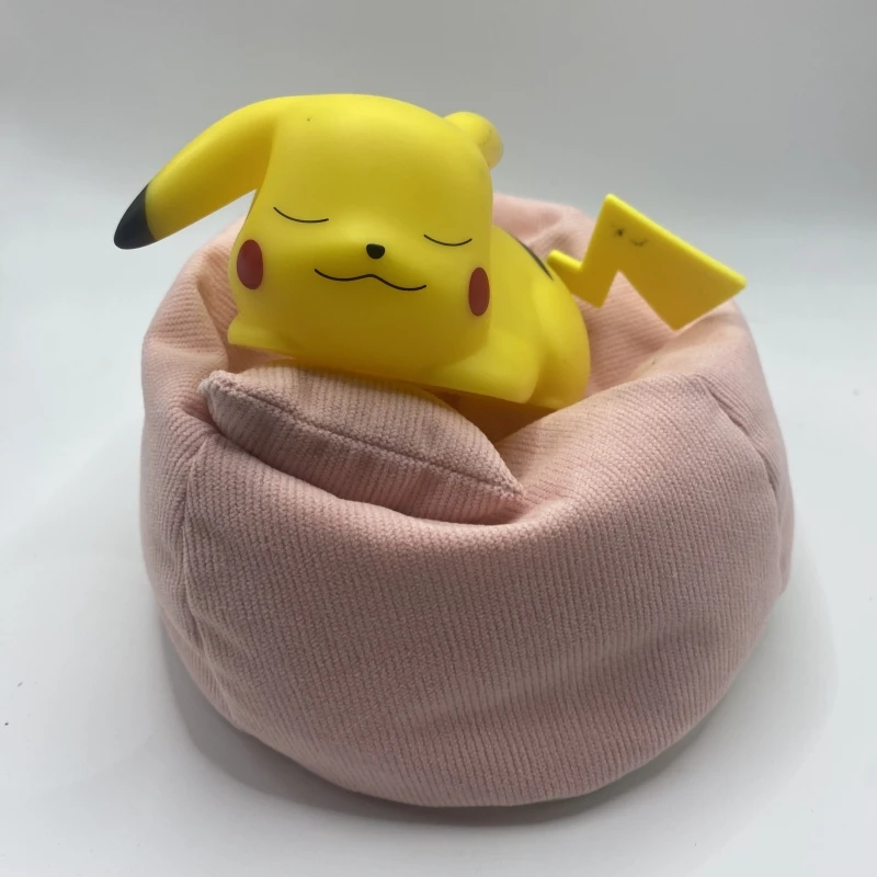 Pokemon Pikachu Night Light Model Cartoon Character Sleeping Sofa Bed Anime Peripheral Decoration Ornaments Children's Toy Gifts