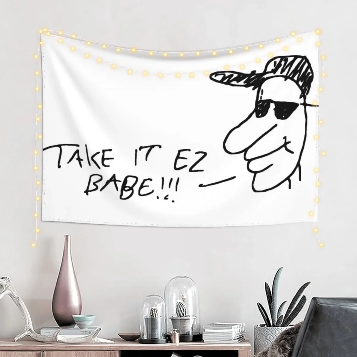 TAKE IT EZ BABE!!! Tapestry Room Decorator Decorative Paintings Cute Room Things Home Decorating Tapestry