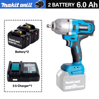 18V cordless wrench brushless impact Electric wrench impact battery 800N.m 1/2 Compatible Makita 1830 1840 1850 1860