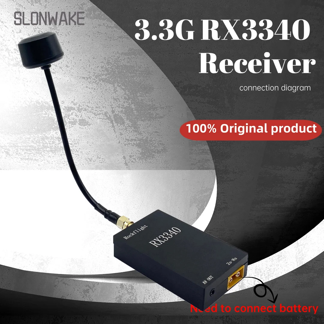

Приемник SLONWAKE 3,3G RX3340, 16 каналов, мощность 2-8S для Android, планшетного ПК, VR, гарнитура, запчасти, система, радиоуправляемый дрон