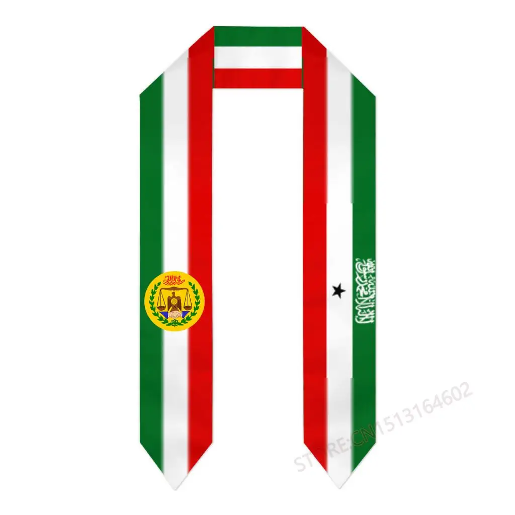 Custom Name Or Logo Somaliland Flag Scarf Graduation Stole Sash International Study Abroad Class of 2023 Shawl