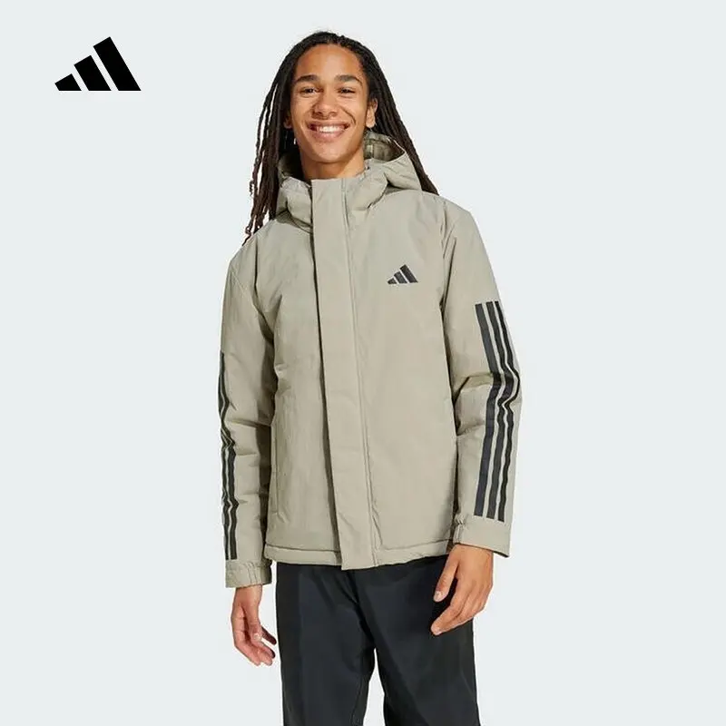 Adidas Adidas Autumn New Sports Casual Warm Top Jacket Men's Short Cotton Clothes JY8305