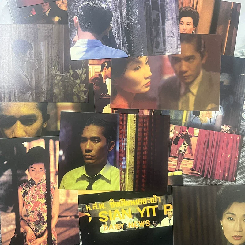 30PCS In The Mood For Love Classic Movie Series Postcard Figure Landscape Artwork Greeting Message Cards DIY Journal Decoration