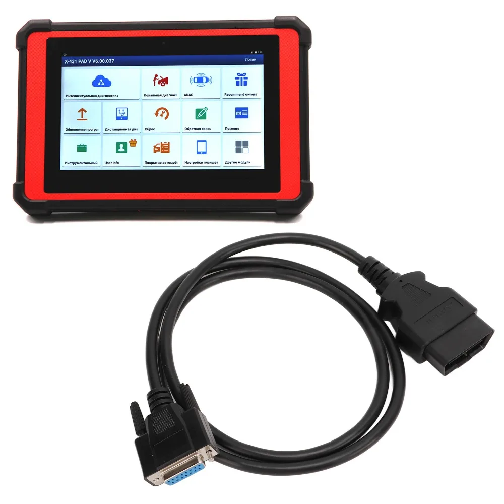 Main OBD2 Cable OBDII Test Diagnostic Connector Adapter Cable Replacement for Launch CRP123 CRP129