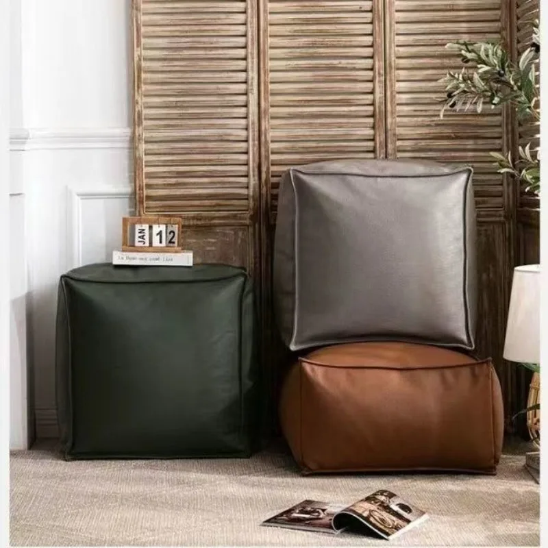 

38cm Lazy sofas chair shoe changing stool living room household seating pillars square Seat cushion simple luxurious sofa bag