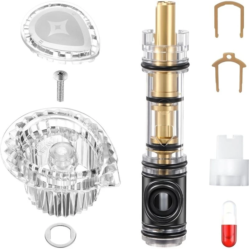 abvc-交換用カートリッジと蛇口ハンドルキット、モエン-1225-1225b-および-96797-用-シングルハンドル浴槽およびシャワー標準バルブ