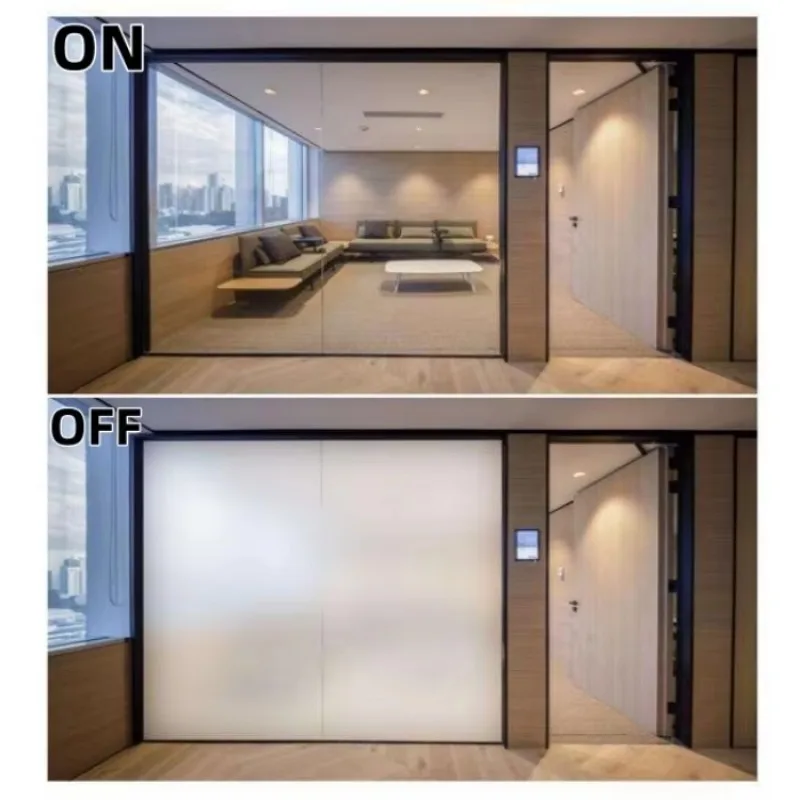 Smart PDLC Tint Film Electric Switchable Privacy Glass Film Self-Adhesive for Home Office Window Door Electronic Shading Sticker