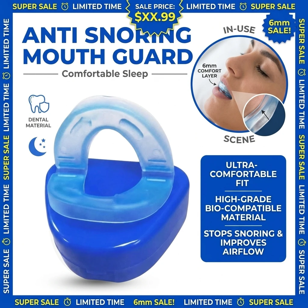 Anti Snoring Mouthpiece Reusable Snore Device Stopper Reduce Snoring Aid Snore Solution For Comfort Easy Breathing
