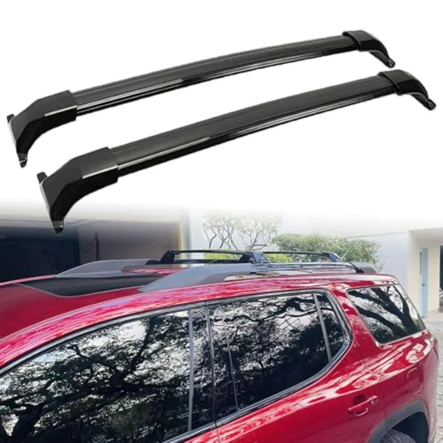 

Поперечные перекладины багажника на крышу 220 фунтов для GMC Acadia 2017-2023 гг., алюминиевая перекладина, багажник для багажника на крыше, сумка для багажника, каяка, каноэ Bi