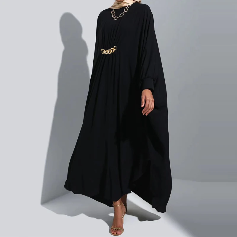 Fashion Muslim Dubai Abaya for Women 2024 Soft Muslim Abayas Women Khimar Turkey Islam Clothes Long African Dress Robe