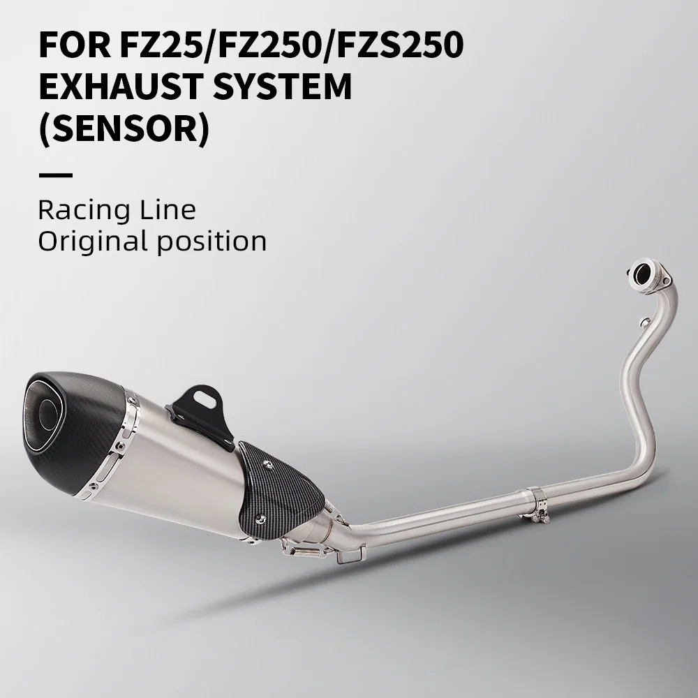 

For FZ250 FZS250 FZS FZ Fazer 250 Motorcycle Exhaust Full System Escape Modified Muffler Front Middle Link Pipe