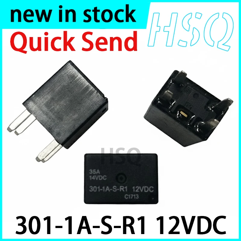 1PCS New  301-1A-S-R1 12VDC 4-pin 35A Automotive Relay