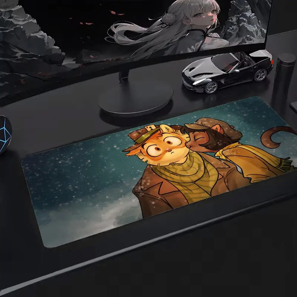 Lackadaisy Mouse Pad Oversized Mouse Mat, Extended Gaming Surface, Non-Slip Backing, Perfect for Desk Use