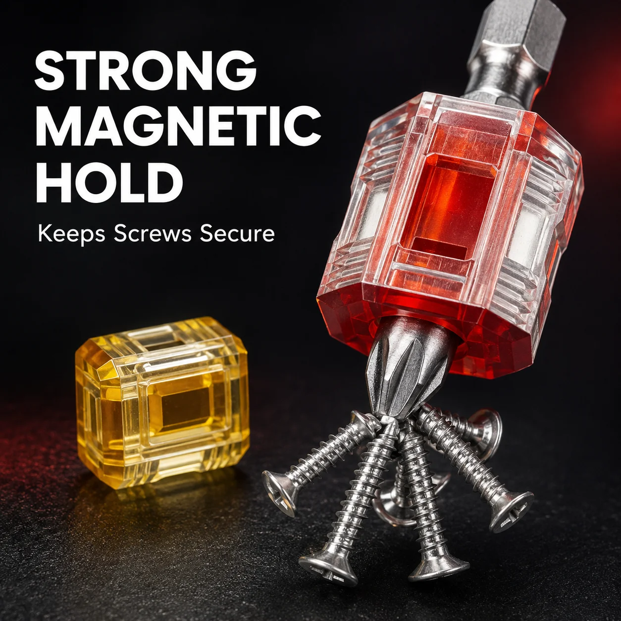 Magnetizer Demagnetization Tool, Magnetic Coil for 6.35mm 1/4in Electric Screwdriver Drill Bits, Strong Magnetic Design
