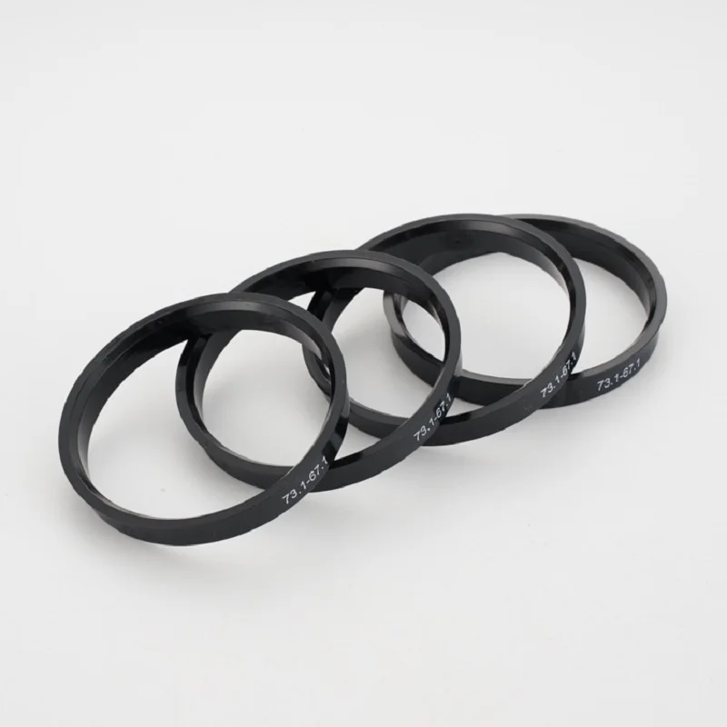 4PCS Hub Centric Ring Car Wheel Bore Center  Hub Ring 73.1 67.1 66.6 66.45 to 57.1 54.1 56.1 56.6 58.6 72.6 to 60.1