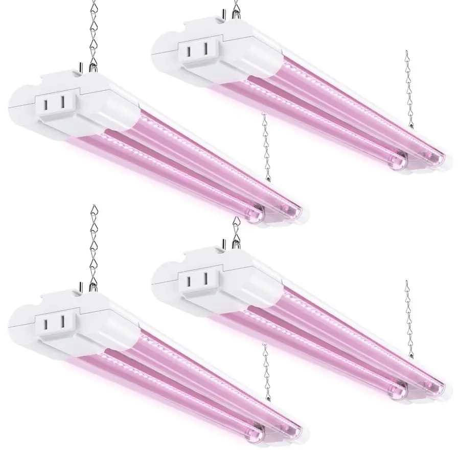 

2ft Grow Light LED, 20W, Full Spectrum, for Seed Starting, Seedling, Indoor Plants, Plug in Suspended Fixture, Link Up to 8, Inl