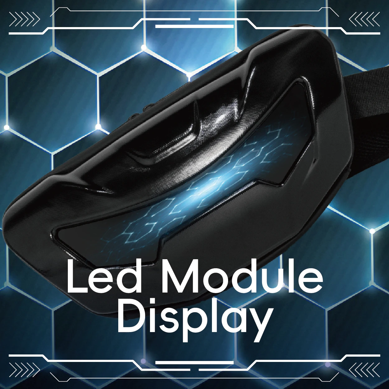 دراجة نارية ركوب حقيبة كتف لوي موتو جيب LED على ظهره حقيبة الهاتف المحمول حقيبة كروسبودي الرجال الذكية عرض على ظهره #3