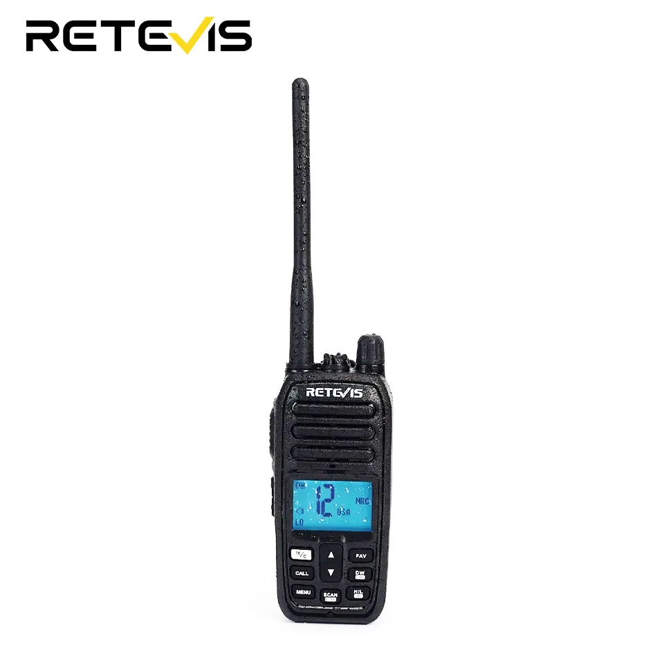 Retevis RM21 VHF Marine Walkie Talkie IP67 Waterproof Two-way Radio Station Handheld Walkie-talkie Professional Noise Reduction