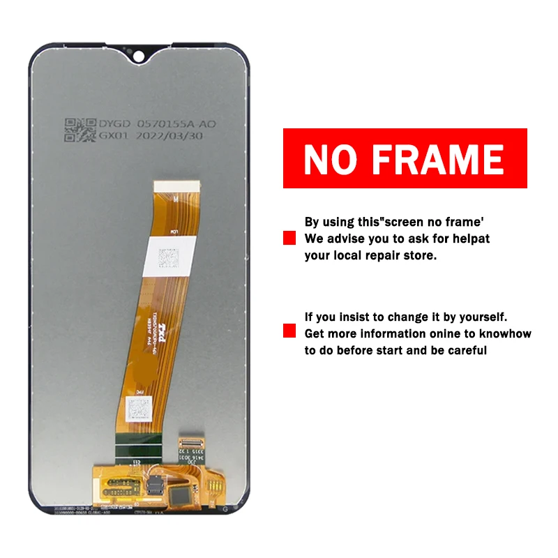 5.7'' Screen For Samsung A01 A015F LCD display With Touch Screen Assembly for Samsung A015 SM-A015F/DS lcd With Frame