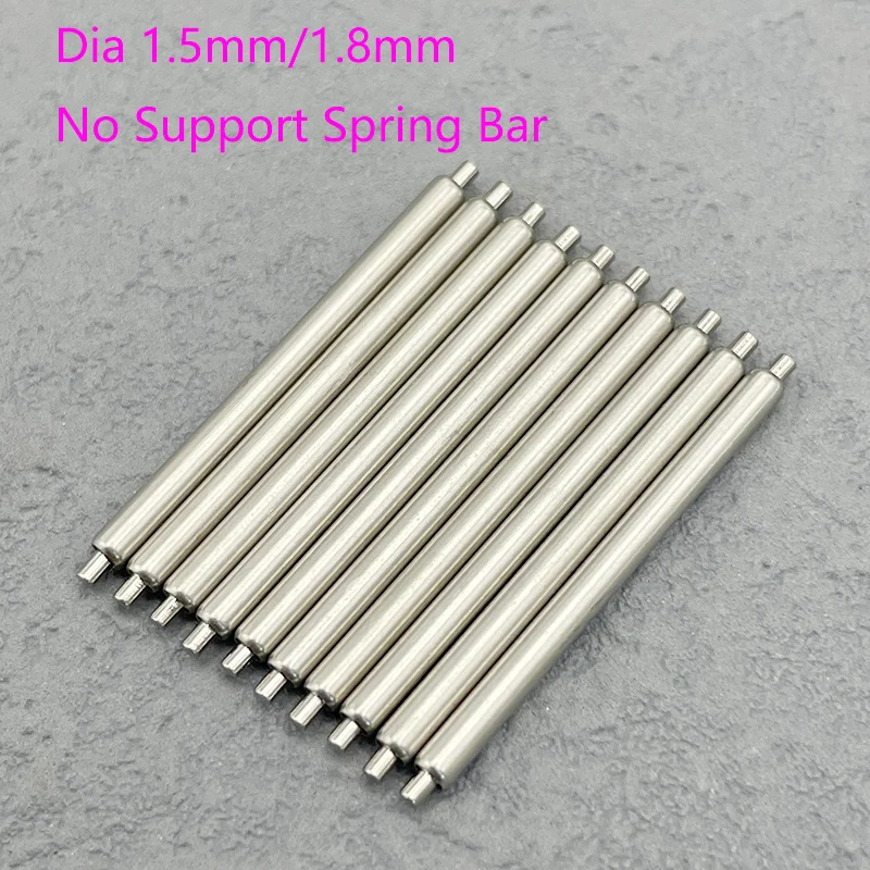 No Support Spring Bar Dia 1.5mm/1.8mm Fit Width 12mm-28mm Watch Bracelet Stainless Steel Link Pins Watch Strap Link Pins