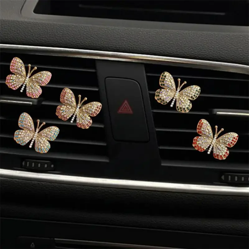 Universal Water Butterfly Auto Air Freshener Durable Exquisite Car Air Conditioning Outlet Perfume Clip