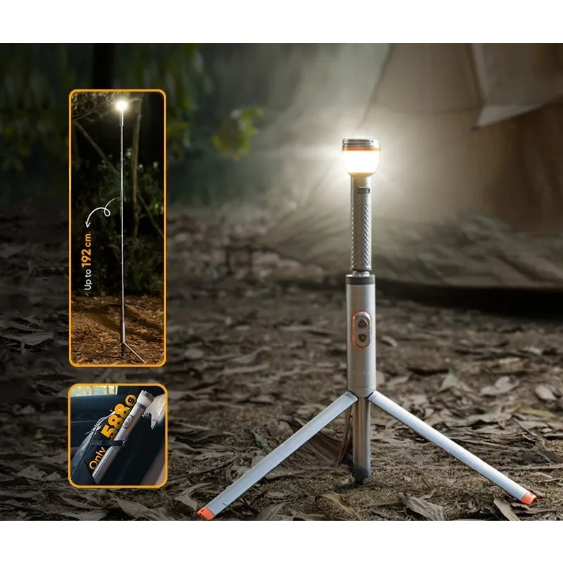 Retractable Outdoor Camping Lamp Super Bright Multi Function Remote Tent Emergency Light Auto Repair Work Night Lamp