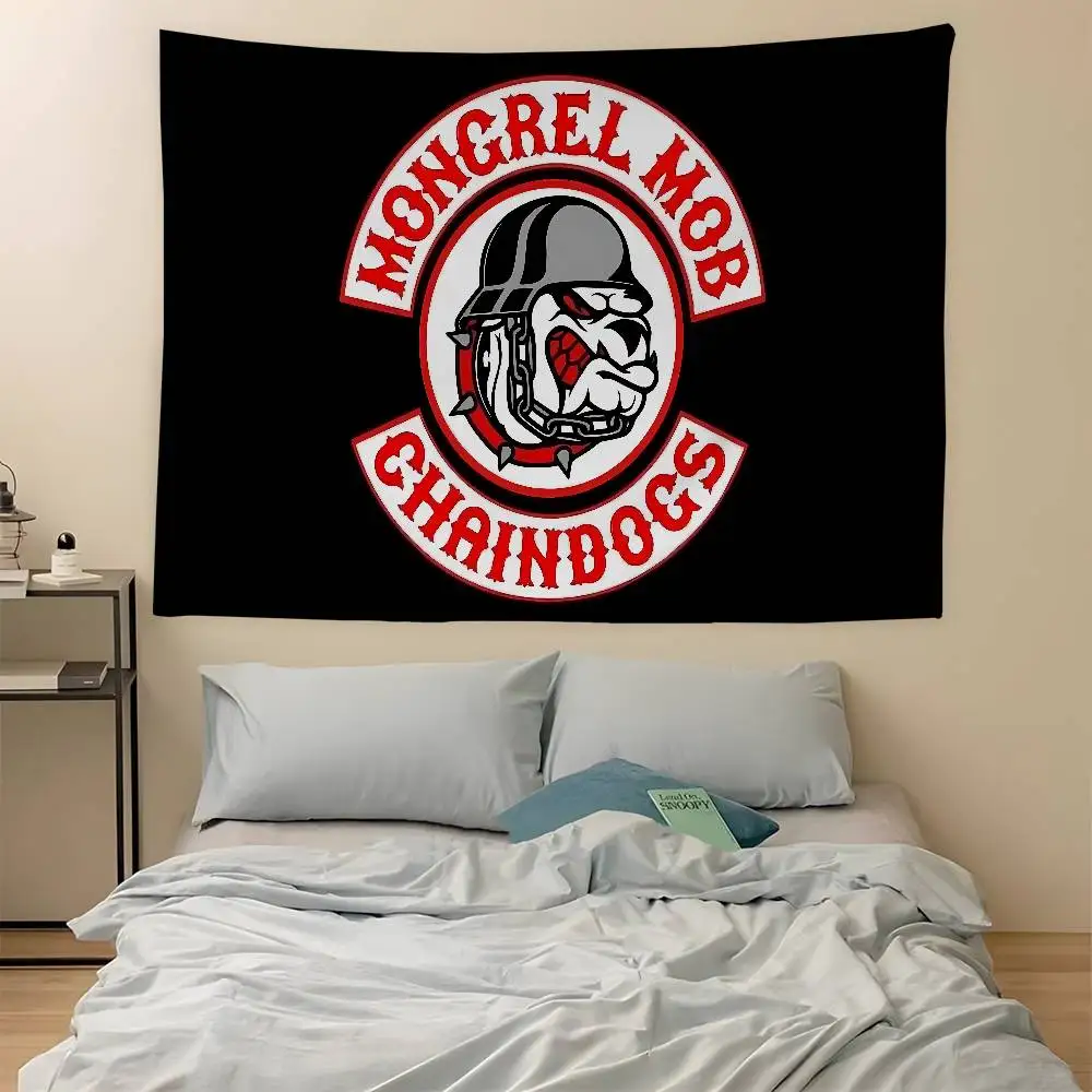 M-Mongrel الغوغاء مطبوعة كبيرة قماش مزخرف جداري الهندي بوذا الجدار الديكور السحر البوهيمي الهبي جدار ديكور فني