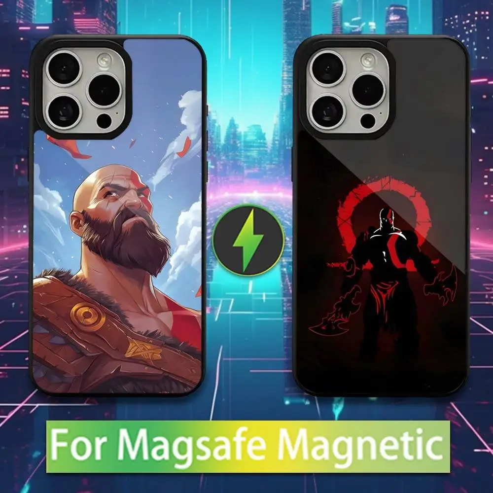

G-God OF W-Wars Game Phone Case For iPhone 16,15,17,14,13,12,11,Pro,Max,Plus,Mini,Magsafe,Magnetic Wireless Charging Case