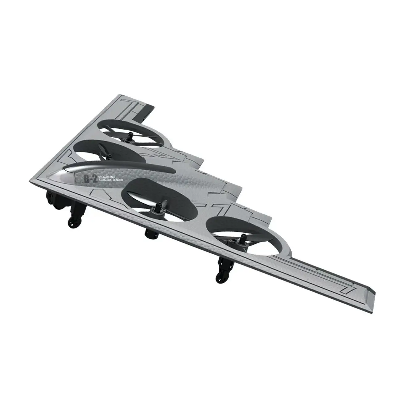 Simulation B2 40CM grand avion WIFI FPV RC 360 °   Roll Turbofan Structure Système d'auto-stabilisation LED Lightng Télécommande Bomber