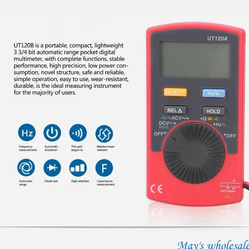 

Высокоточный цифровой мультиметр с автоматическими диапазонами для измерений в бытовых и промышленных условиях. Удобный для