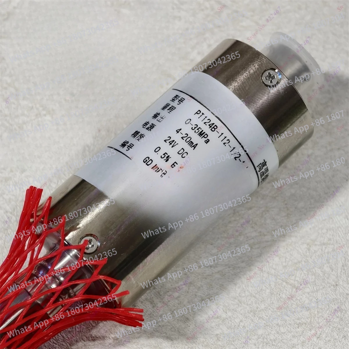 

PT124B-112-35MPA-152-1/2-6-0.5%FS Output 4-20mA Melt Pressure Transducer