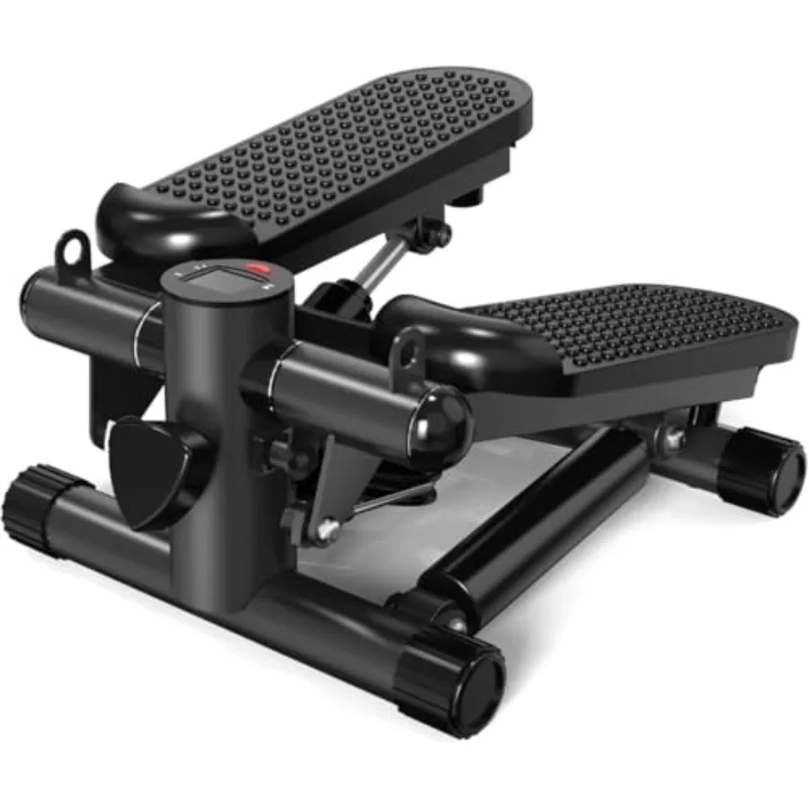 Mini paso a paso para ejercicio en casa con bandas de resistencia y pantalla LCD, máquina escaladora de escaleras compacta de 300 libras de capacidad para Cardio Fi